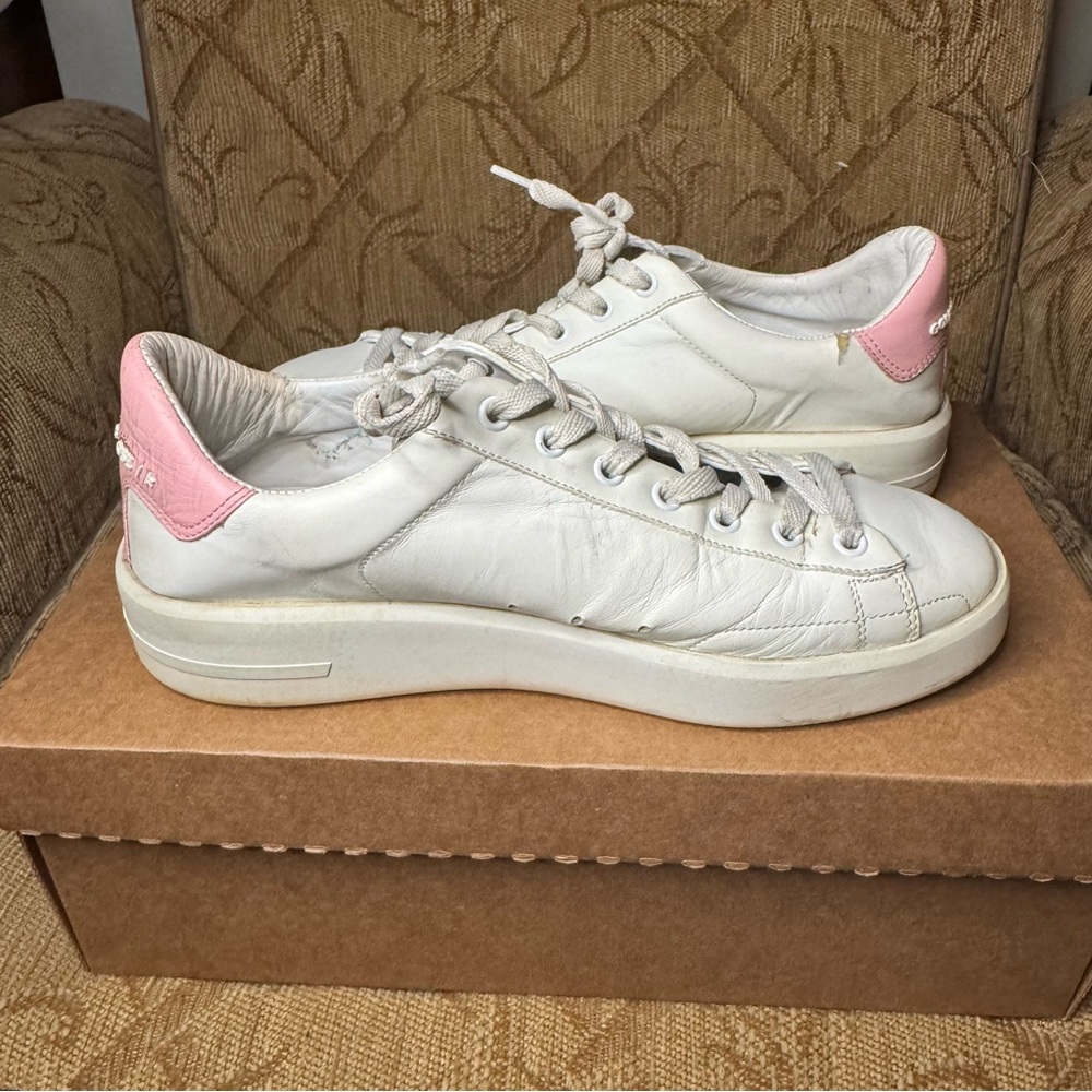 Golden Goose PURESTAR Low Top Sneaker (white / pink glitter) Size‎ 39 - Picture 2 of 10